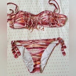 Calzedonia Multicolor Fringe Bikini Set
